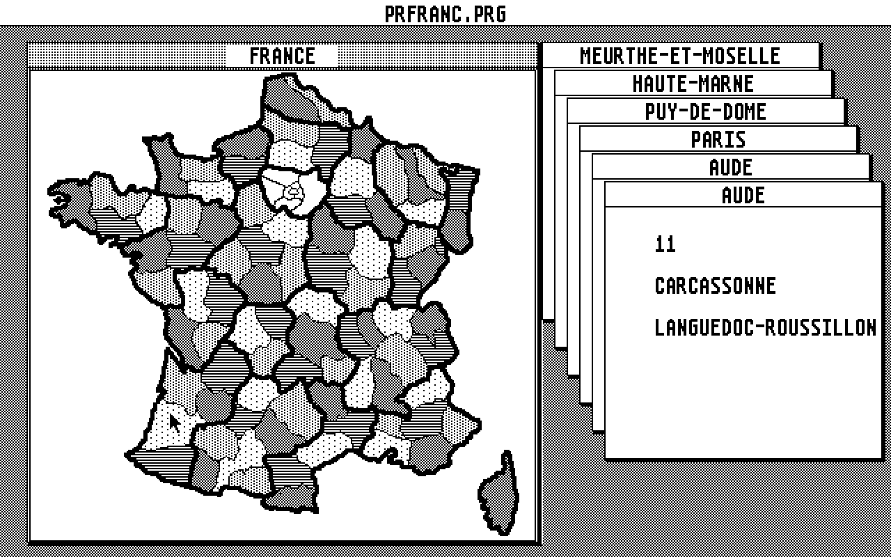 PRFrance atari screenshot